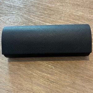Prada Black Hard Eyeglass & Sunglasses Case Authentic Designer